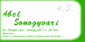 abel somogyvari business card